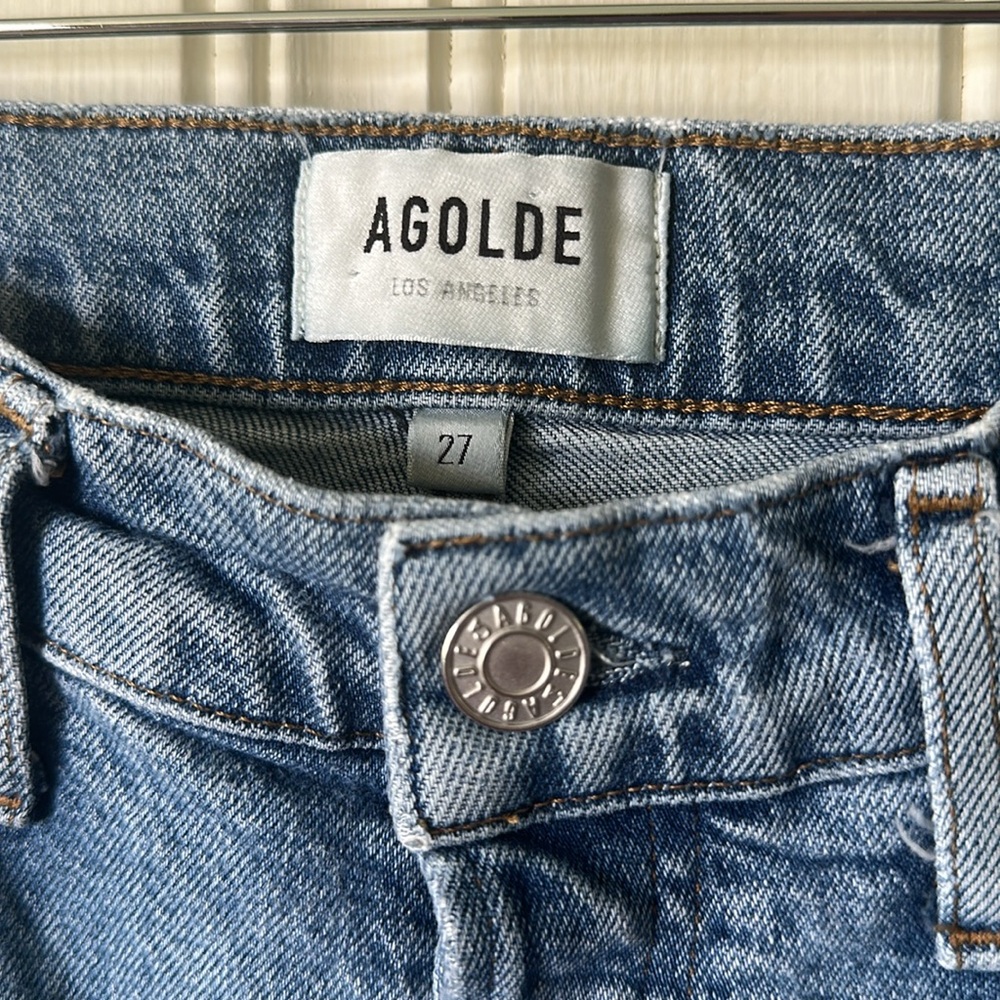 Agolde Riley High Rise Crop Jeans Size 27